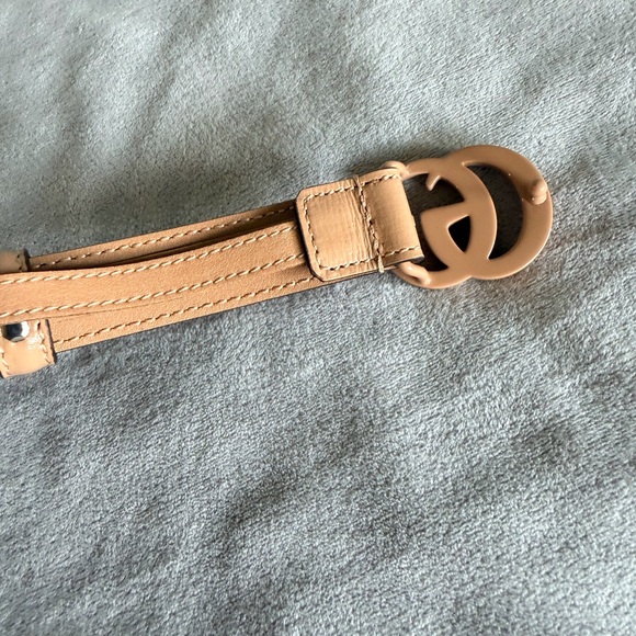 Gucci Tan Leather Belt with GG Buckle - Picture 3 of 4